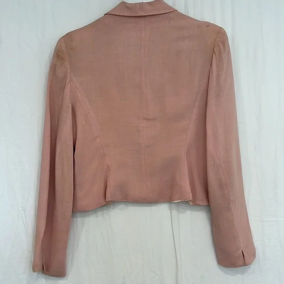 Vintage 1930s pink cotton gabardine jacket, medium - Picture 6 of 6